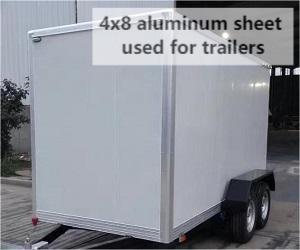 4x8 feuille d'aluminium pour remorques