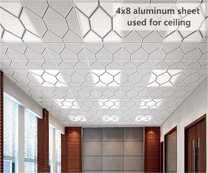 4x8 aluminum sheet used for ceiling