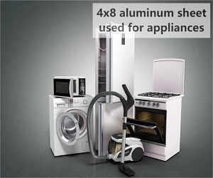 4x8 feuille d'aluminium utilisée pour les appareils électroménagers