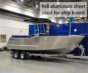 4x8 aluminum sheet used for ship board