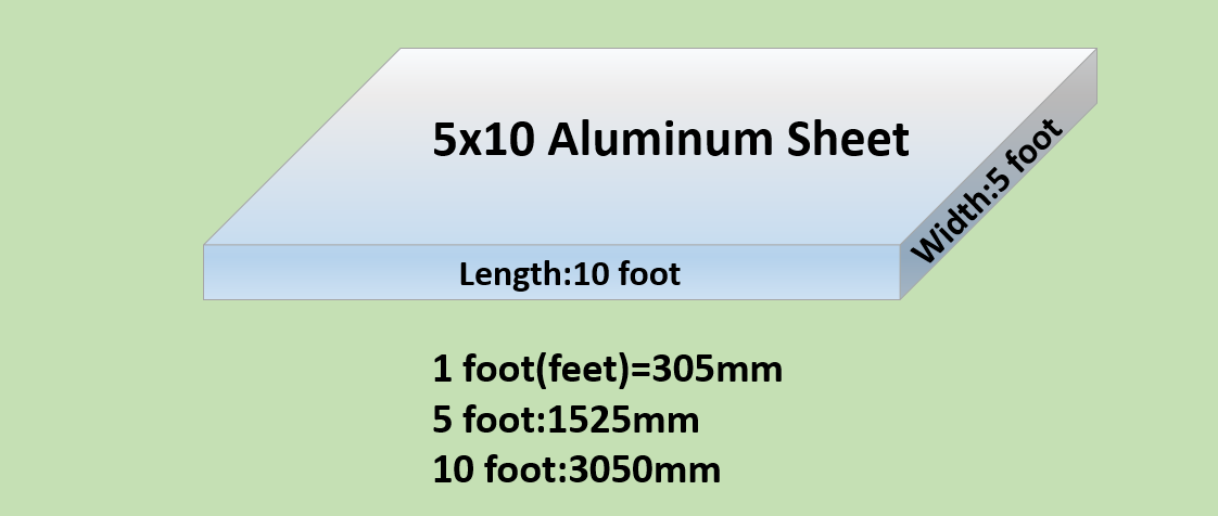 5x10 알루미늄 시트 판매