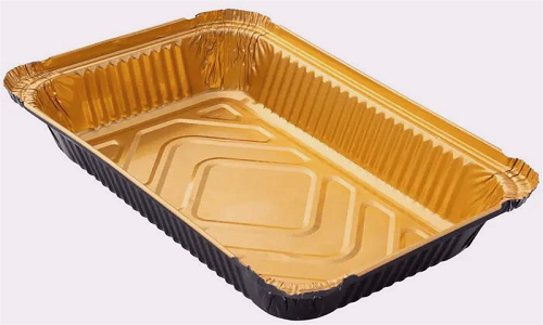 gold aluminum foil tray
