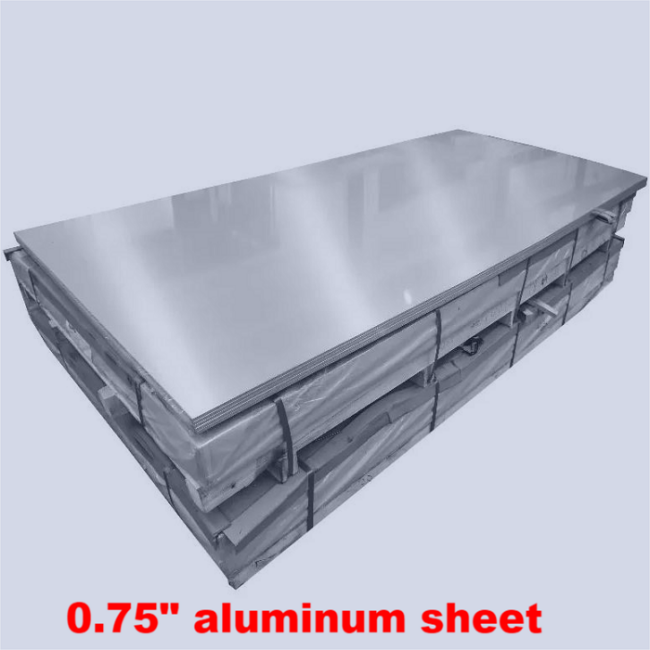 0.75" thick aluminum sheet
