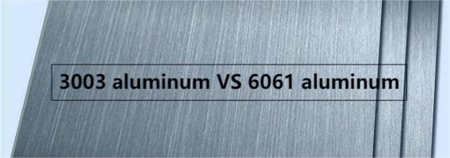 3003 tôle d'aluminium vs 6061 feuille d'aluminium